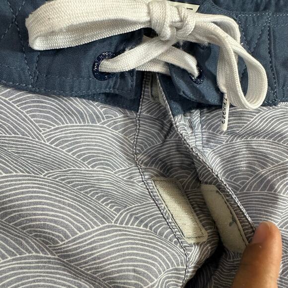 Ezekiel 36 Men's Swim Board Shorts Trunks Hook Loop Pocket Geometric Blue Beach - Picture 4 of 9